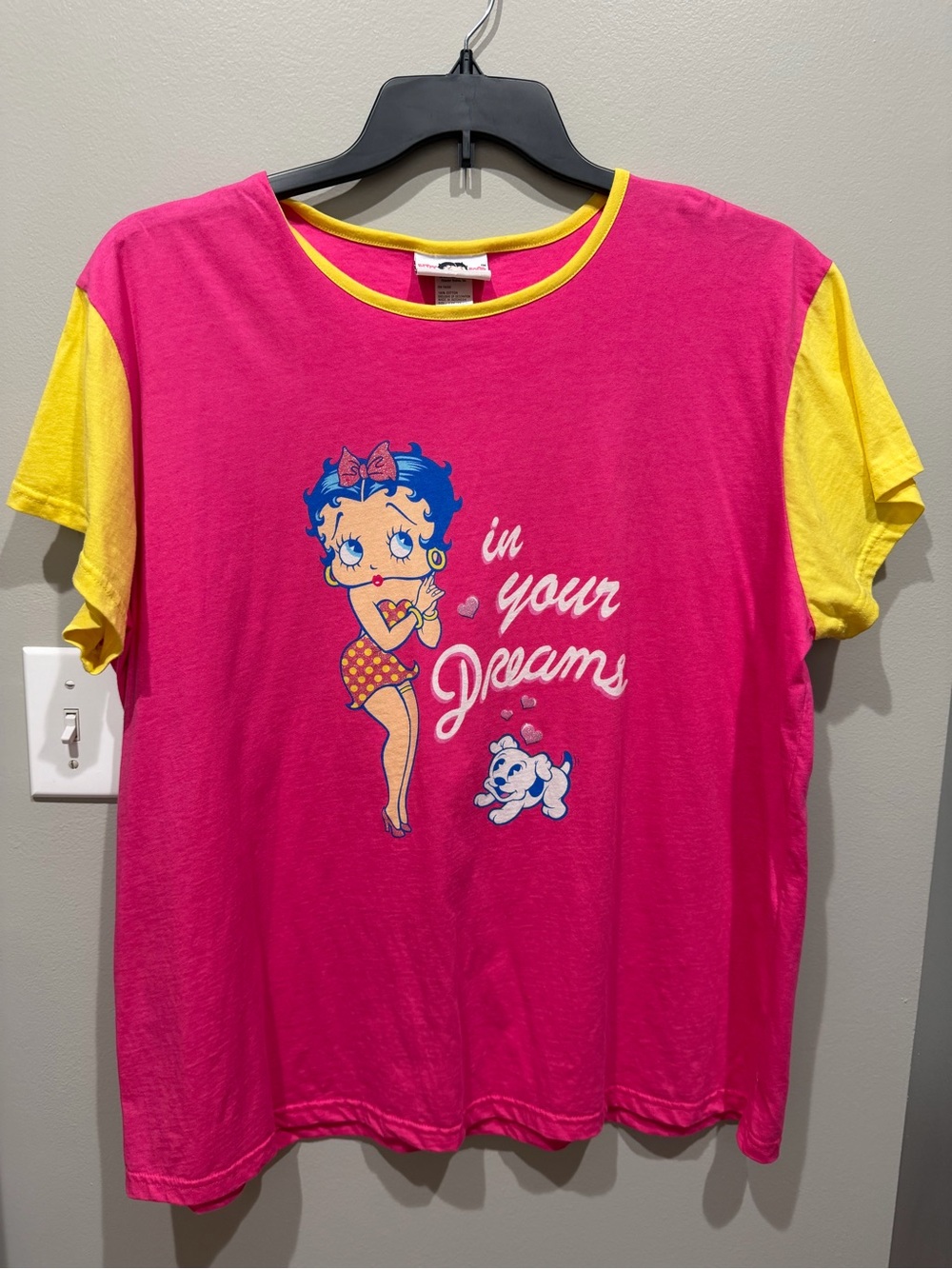 Betty Boop Hot Pink Pajama Top